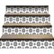 Homeroots 6 x 6 in. Black & White Daisy Peel & Stick Removable Tiles 399882 - alternate 8